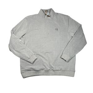 Fennec Golf Quail Hollow Windshirt Mens XXL Gray Micro Suede Long Sleeve NWT